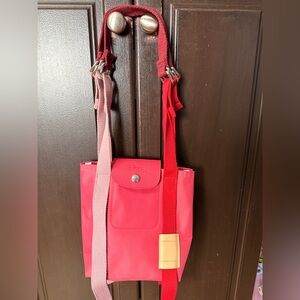Longchamp Crossbody Bag in Red and Pink